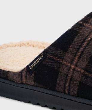Chaussons mules à motif tartan homme - Isotoner vue6 - ISOTONER - GEMO