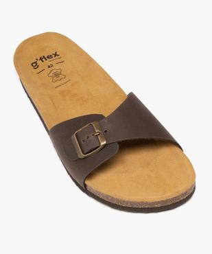 Sandales mules confort 1 bride en cuir homme vue5 - G'FLEX GEMO FOR GOOD - GEMO