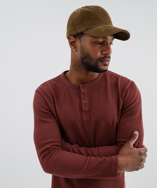 Tee-shirt manches longues avec col tunisien homme vue2 - GEMO 4G HOMME - GEMO
