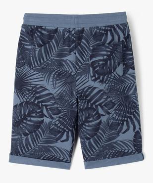 Bermuda en maille imprimé avec ceinture élastique garçon vue3 - GEMO (JUNIOR) - GEMO