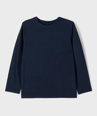 Tee-shirt manches longues uni garçon vue1 - GEMO 4G GARCON - GEMO