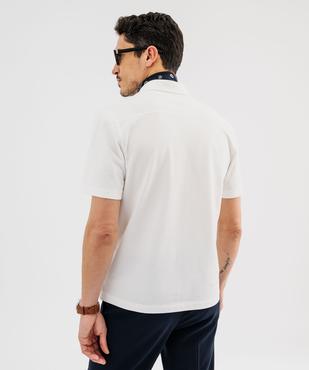 Chemise manches courtes en maille piquée fluide homme vue3 - GEMO (HOMME) - GEMO