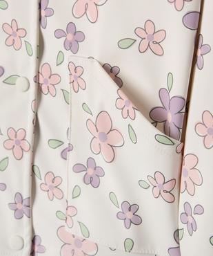 Imperméable à capuche à motifs fleuris fille vue7 - GEMO (ENFANT) - GEMO