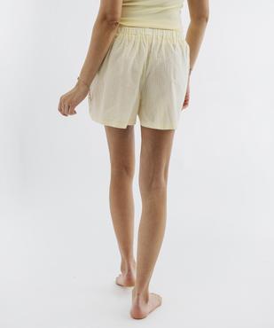 Short de pyjama à carreaux vichy femme vue3 - GEMO(HOMWR FEM) - GEMO