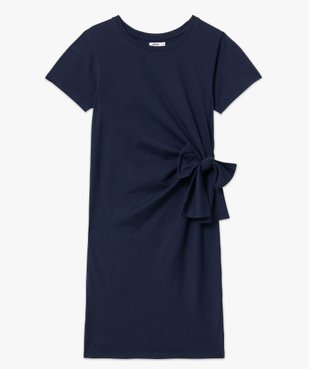Robe tee-shirt femme avec noeud à la taille vue4 - GEMO(FEMME PAP) - GEMO