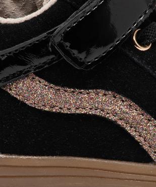 Chaussures premiers pas en cuir à scratch bébé fille - Alma Planète vue6 - ALMA - GEMO
