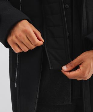 Manteau droit à double col amovible homme vue3 - GEMO (HOMME) - GEMO