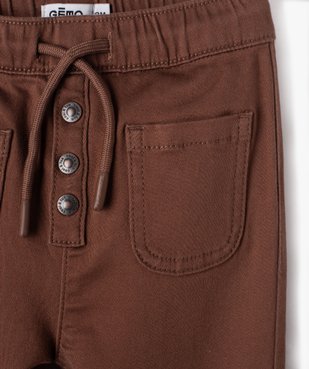 Pantalon loose à poches plaquées bébé garçon vue2 - GEMO 4G BEBE - GEMO