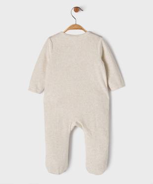 Pyjama en velours ouvert devant motif renard bébé garçon vue8 - GEMO(BEBE DEBT) - GEMO
