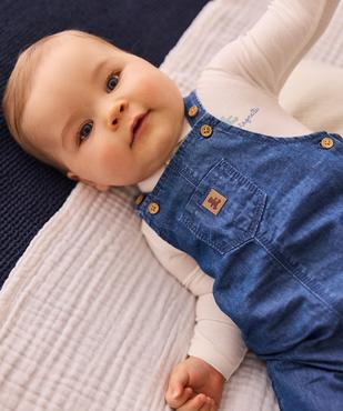 Salopette en jean léger bébé garçon - LuluCastagnette vue7 - LULUCASTAGNETTE - GEMO
