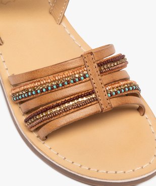 Sandales en cuir multibrides à perles fille  – Tanéo vue6 - TANEO GEMO FOR GOOD - GEMO
