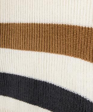 Pull rayé en grosse maille garçon vue4 - GEMO (ENFANT) - GEMO