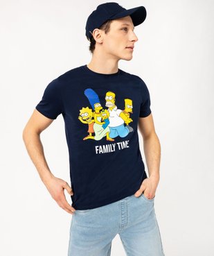 Tee-shirt manches courtes imprimé homme - The Simpsons vue2 - SIMPSONS - GEMO