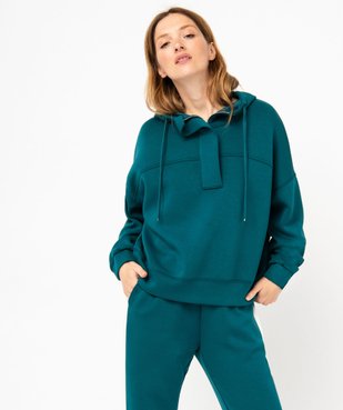 Sweat oversize à capuche femme vue2 - GEMO(FEMME PAP) - GEMO