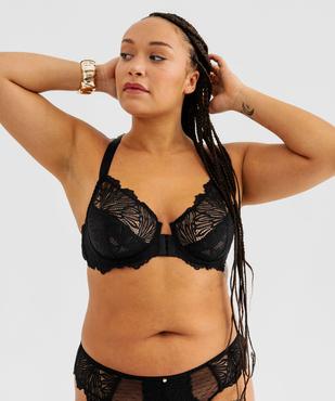 Soutien-gorge grande taille emboitant à armatures à dos fantaisie vue1 - GEMO(HOMWR FEM) - GEMO