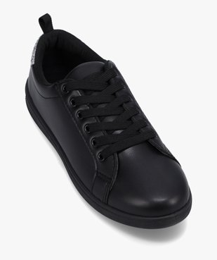 Tennis femme à lacets unies avec contrefort pailleté vue5 - FOLLOW ME - GEMO