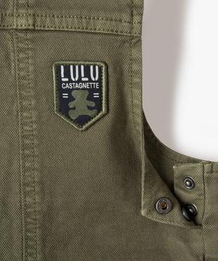 Salopette bébé garçon en denim coloré— LuluCastagnette vue2 - LULUCASTAGNETTE - GEMO