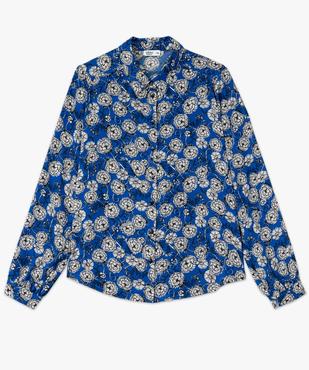 Chemise imprimée en voile fluide femme vue4 - GEMO 4G FEMME - GEMO
