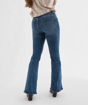 Jean bootcut taille haute en denim stretch femme vue3 - GEMO 4G FEMME - GEMO
