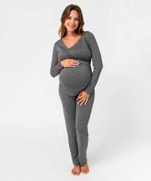 Pyjama de grossesse et d'allaitement vue1 - GEMO (MATER) - GEMO