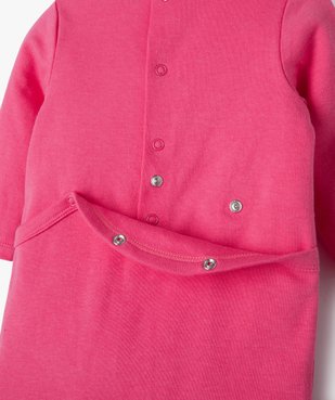 Pyjama dors-bien en coton avec motif pailleté bébé fille vue2 - GEMO 4G BEBE - GEMO
