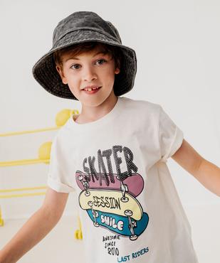 Tee-shirt manches courtes imprimé garçon vue1 - GEMO 4G GARCON - GEMO