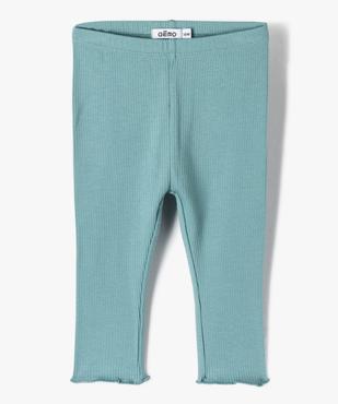 Legging en maille côtelée avec bas froncé bébé fille  vue1 - GEMO 4G BEBE - GEMO