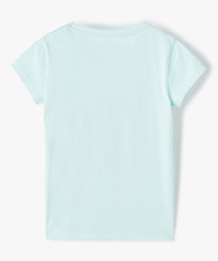 Tee-shirt fille à manches courtes imprimé panthère et paillettes vue3 - GEMO (ENFANT) - GEMO