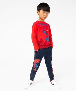 Pantalon de jogging molletonné garçon avec motif - Spiderman vue1 - SPIDERMAN - GEMO