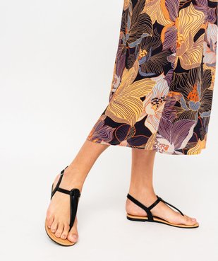 Sandales plates à entre-doigts femme vue1 - 1E PRIX BY GEMO - GEMO