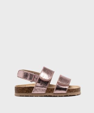 Sandales à scratch en matière métallisée fille - Lovely Wings vue1 - LOVELY WINGS - GEMO