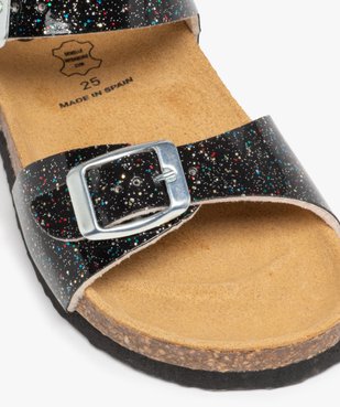 Sandales fille à brides à boucle fantaisie et semelle liège vue6 - GEMO 4G FILLE - GEMO