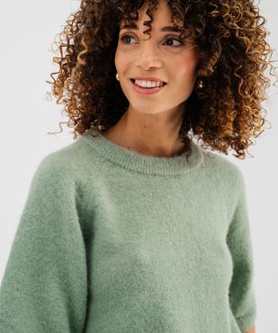 Pull manches courtes ample et douillet femme vue2 - GEMO(FEMME PAP) - GEMO