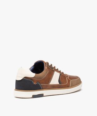 Baskets homme citadines à lacets vue4 - GEMO (CASUAL) - GEMO