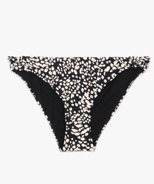 Bas de maillot de bain femme imprimé forme slip vue4 - GEMO (PLAGE) - GEMO