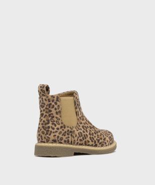 Boots à motif léopard avec élastique latéral bébé fille - Lovely Wings vue4 - LOVELY WINGS - GEMO