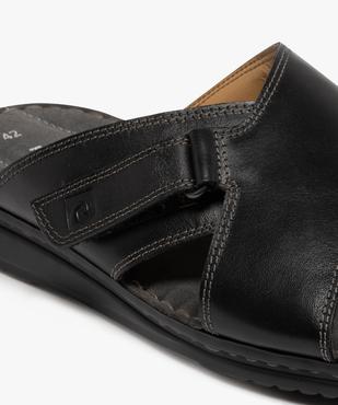 Mules en cuir à semelle intérieure moelleuse homme - Pierre Cardin vue7 - PIERRE CARDIN D - GEMO