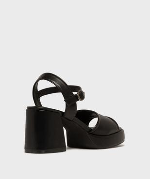 Sandales à talon épais et semelle plateforme femme - 5 Miles vue4 - 5 MILES - GEMO