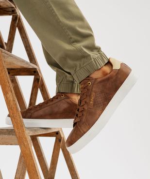 Baskets basses à lacets avec semelle contrastante homme - Lee Cooper vue1 - LEE COOPER - GEMO