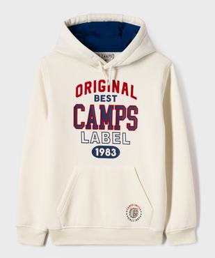 Sweat à capuche avec inscriptions garçon - Camps United vue2 - CAMPS - GEMO