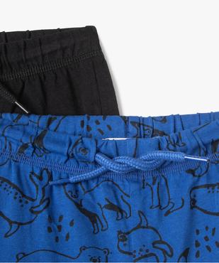 Short bébé garçon en jersey à taille élastiquée (lot de 2) vue2 - GEMO(BEBE DEBT) - GEMO