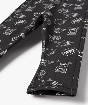 Legging en molleton imprimé bébé garçon vue2 - GEMO(BEBE DEBT) - GEMO