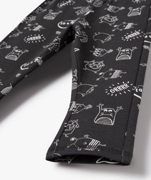 Legging en molleton imprimé bébé garçon vue2 - GEMO(BEBE DEBT) - GEMO