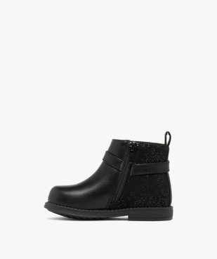 Boots bébé fille à zip avec pompon fantaisie et à paillettes vue4 - LOVELY WINGS - GEMO