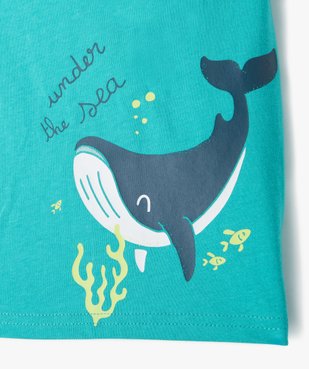Ensemble débardeur + short en coton bébé garçon vue2 - GEMO 4G BEBE - GEMO