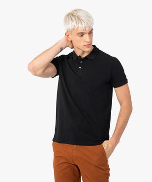 Polo homme à manches courtes en maille piquée vue1 - GEMO (HOMME) - GEMO