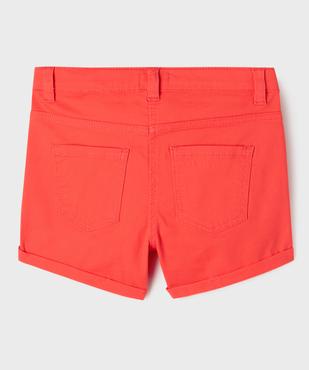 Short en coton stretch avec revers fille vue7 - GEMO (JUNIOR) - GEMO
