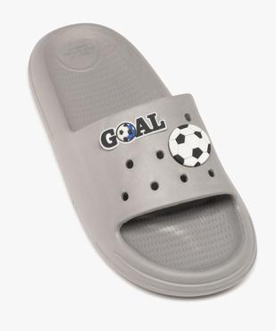 Mules de plage moulées avec bride perforée motifs foot garçon vue5 - GEMO (PLAGE) - GEMO