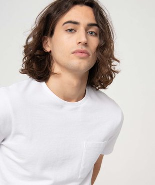 Tee-shirt homme à manches courtes en maille épaisse vue2 - GEMO (HOMME) - GEMO