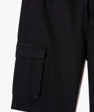 Bermuda cargo regular en coton avec taille ajustable garçon vue2 - GEMO (JUNIOR) - GEMO